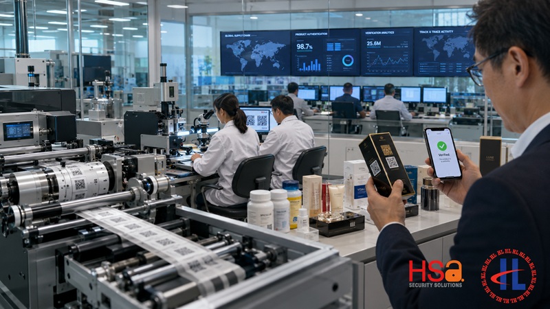 HSA Security Solutions and Holographic Label Sdn Bhd brand protection and cadena de suministro security capabilities